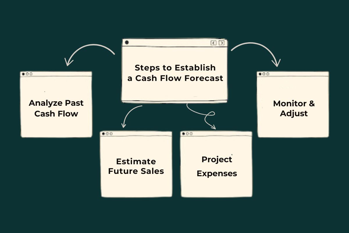 Steps to Establish a Cash Flow Forecast: